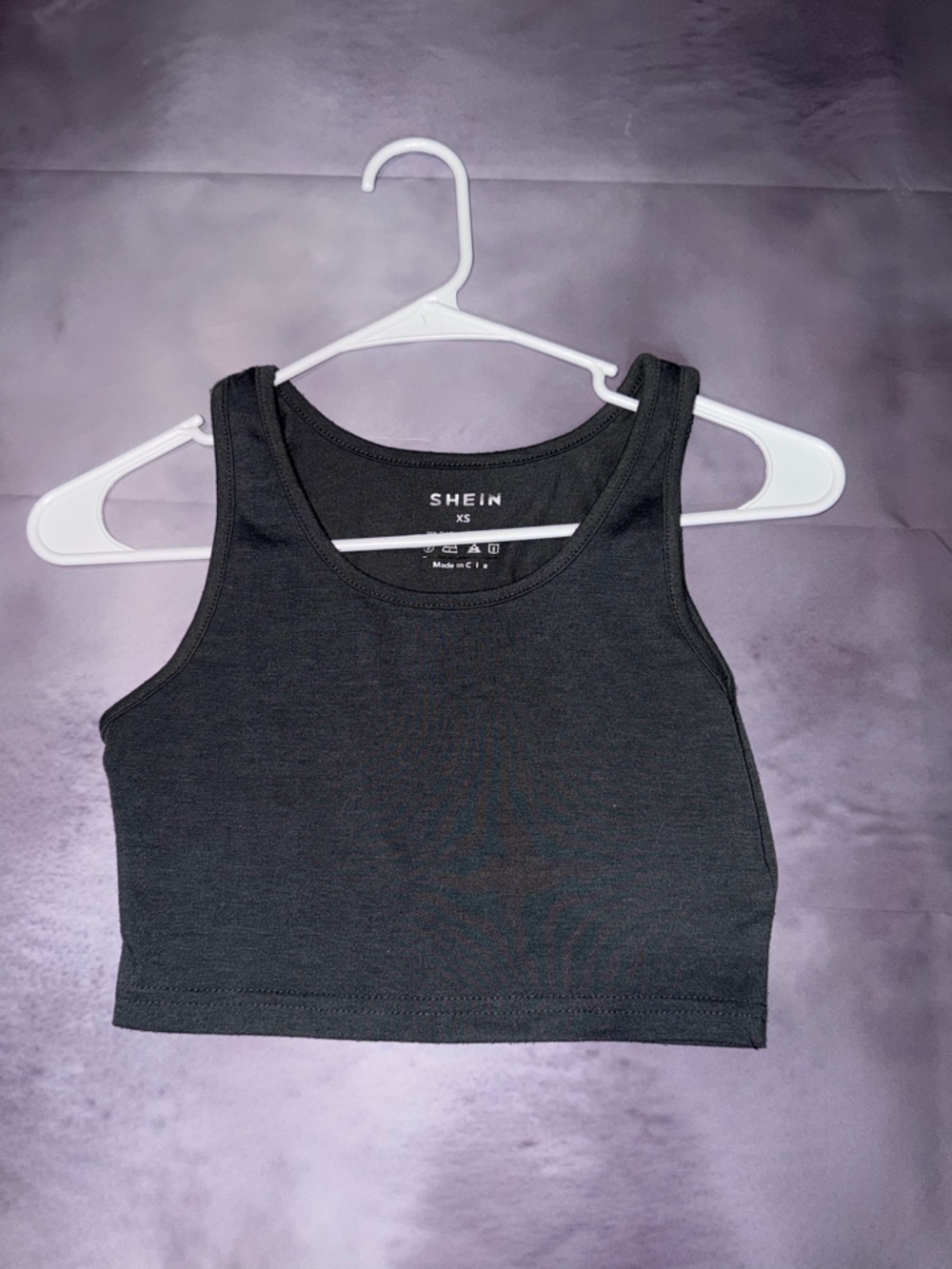 SHEIN Black Ribbed Cropped Tank Top - Women's Sleeveless Knit